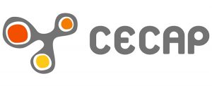 Logotipo de CECAP, entidad vinculada a programas de formación, inclusión social y desarrollo de competencias.