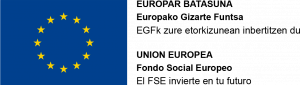 Bandera de la Unión Europea, símbolo de los programas europeos de financiación y apoyo a la formación y el empleo.